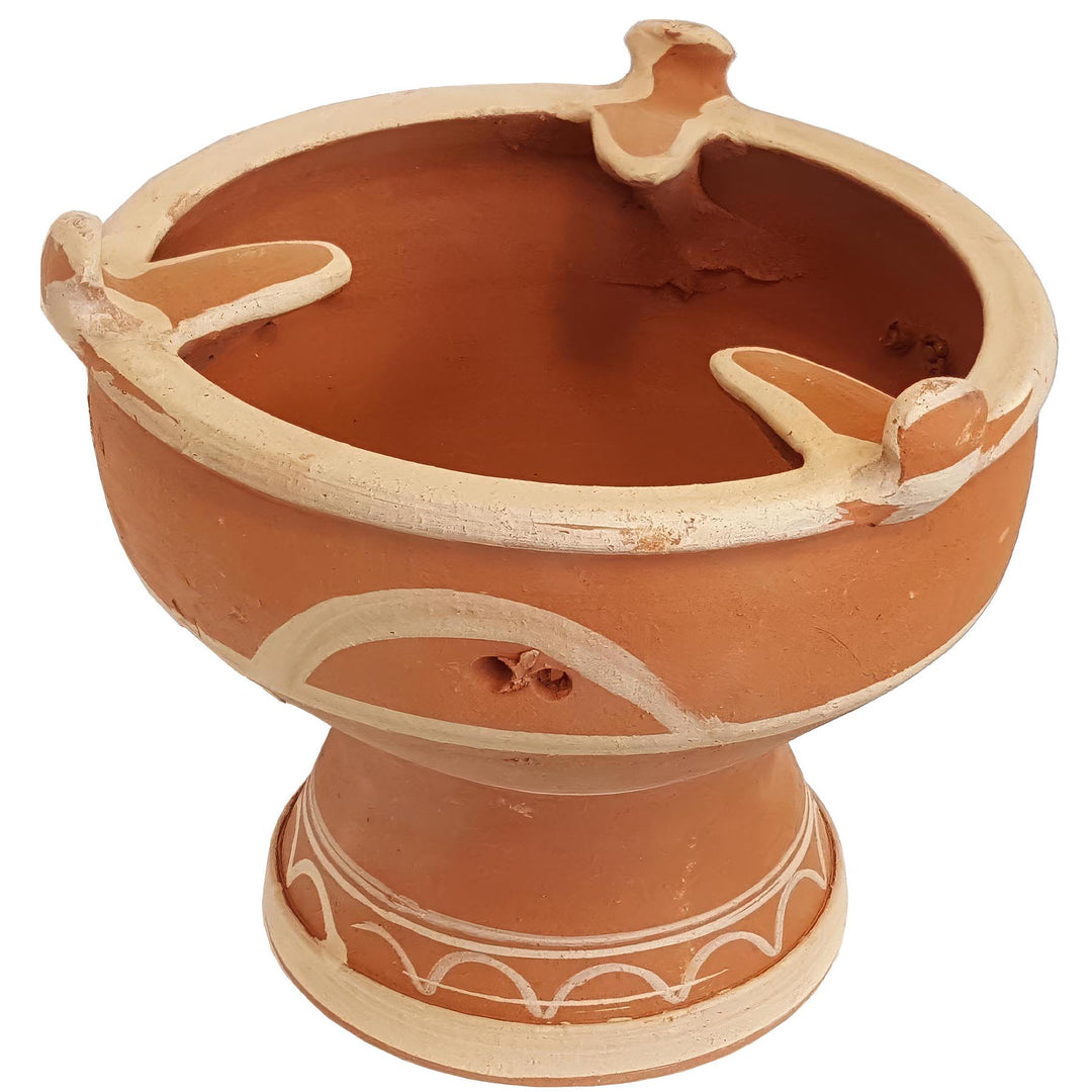 Tajine em barro, mejmar marroquino para carvão vegetal, para utilizar como grelhador de mesa ou grelhador para tajine